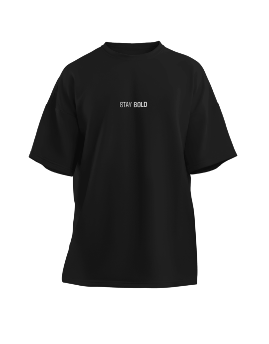 Stay Bold Oversized T shirt - Black XL
